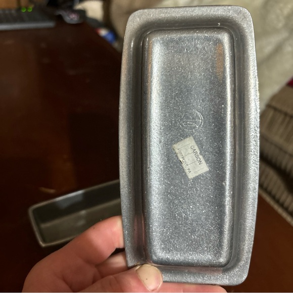 Carson Pewter Pineapple design Butter Dish with Lid - Picture 5 of 9